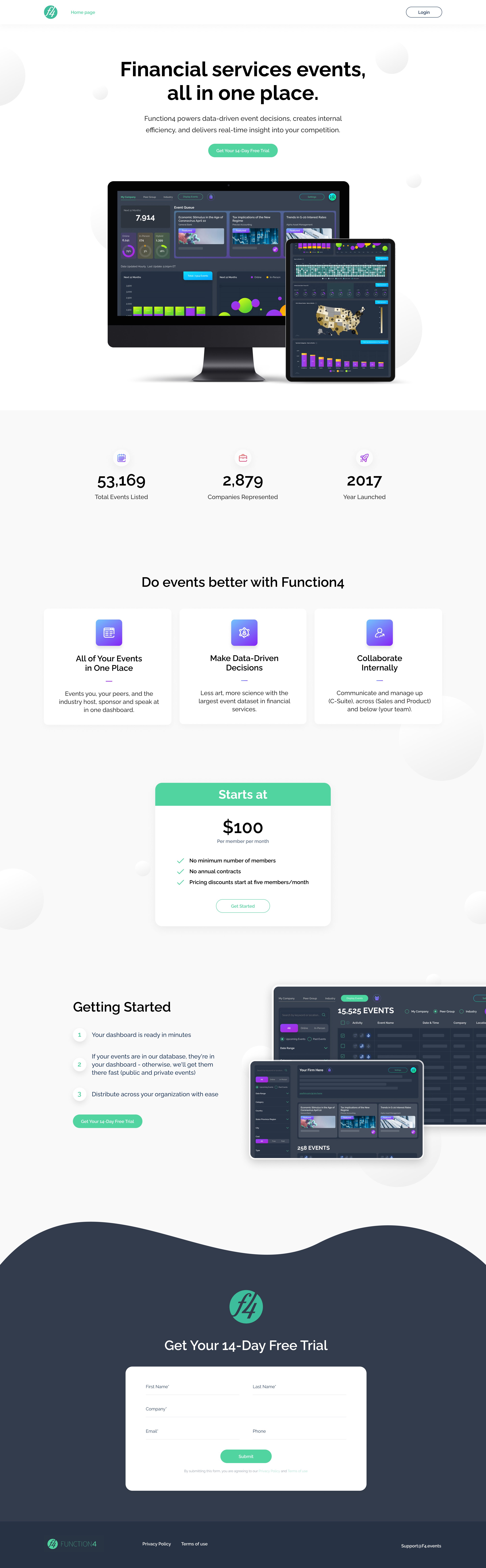 Portfolio F4 Landing Page